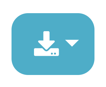 Botón azul con un icono de descarga y una flecha